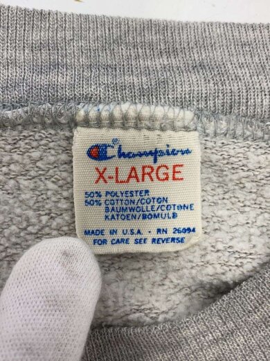 商品画像：スウェット/XL/ポリエステル/GRY// 5