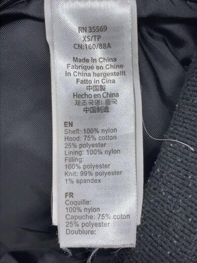 画像：ALPHA INDUSTRIESフード付フライトジャケット/ナイロンジャケット/XS/ナイロン/ブラック/フードに少々使用感有//4