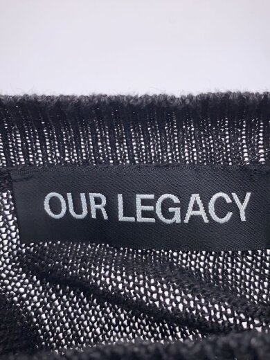 画像：OUR LEGACY24SS/BASE ROUNDNECK BLACK/50/リネン/BLK/M2243BD//3