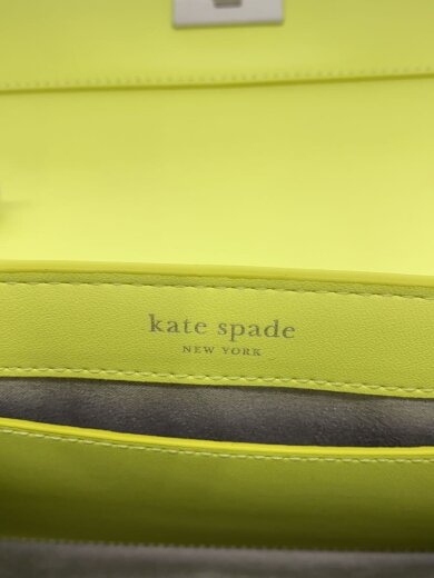 商品画像：ショルダーバッグ/レザー/YLW/無地/V095// 5