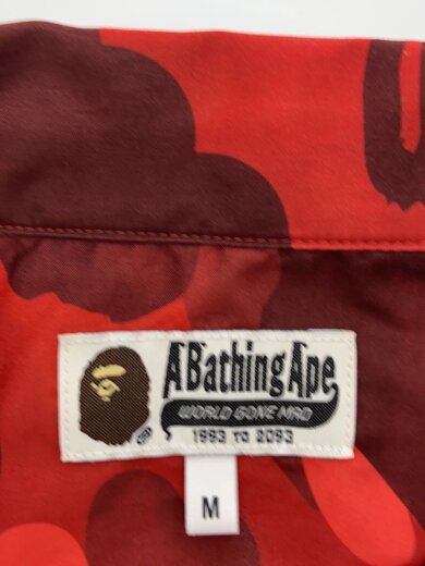 商品画像：半袖シャツ/M/ポリエステル/RED/総柄/001SRK301001M 3