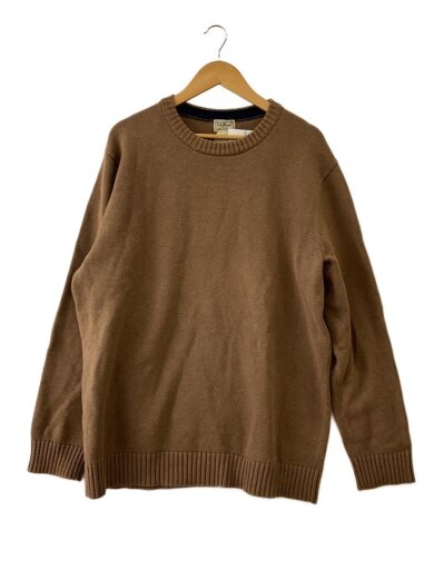 商品画像：ニット・セーター(厚手)/XL/コットン/BRW/無地/O HJS9 1