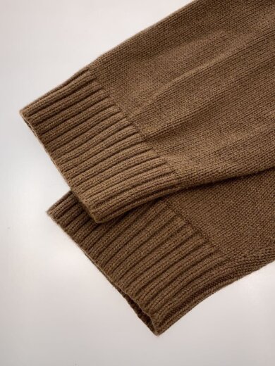 商品画像：ニット・セーター(厚手)/XL/コットン/BRW/無地/O HJS9 5