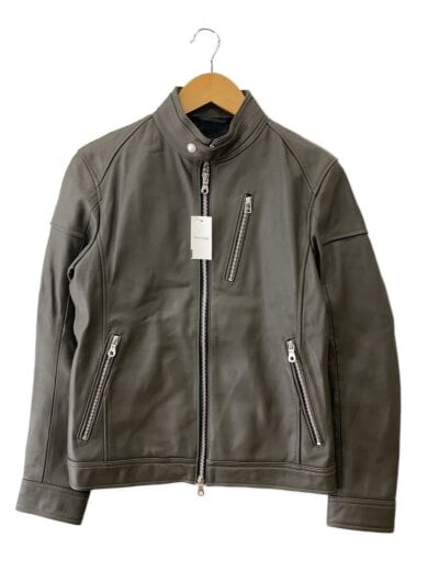 商品画像：汚れ有/シングルライダースジャケット/S/羊革/KHK/m0501ljm101 1