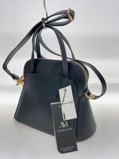 商品画像：ANTONELLO MASI/ハンドバッグ/レザー/BLK/無地 2