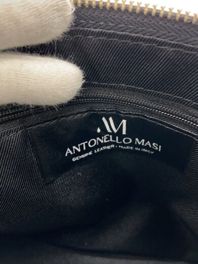 商品画像：ANTONELLO MASI/ハンドバッグ/レザー/BLK/無地 5