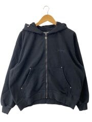 ジップパーカー/M/コットン/BLK/Pierced Tribal Cross Zip Hoodie