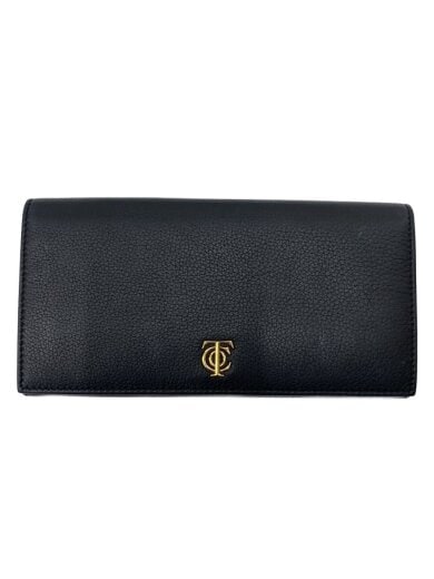 商品画像：長財布/レザー/BLK/無地/レディース 1