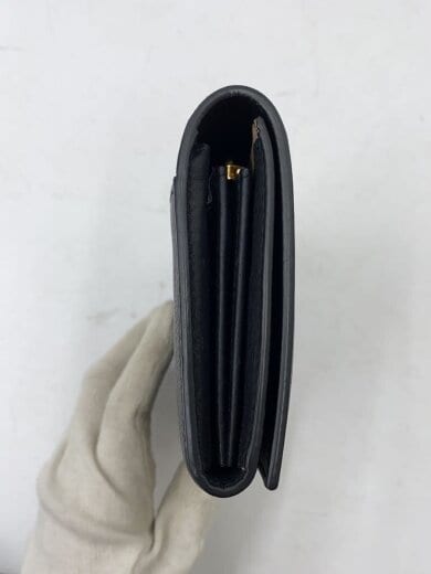 商品画像：長財布/レザー/BLK/無地/レディース 3