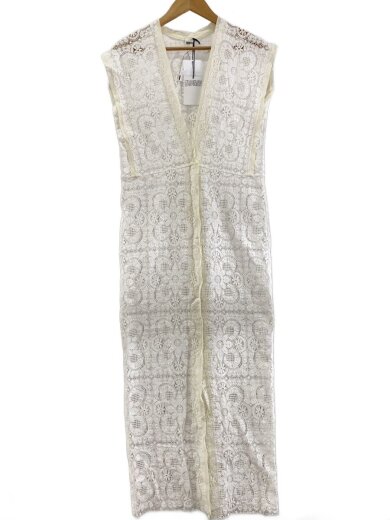 商品画像：ノースリーブワンピース/--/コットン/WHT/無地/241-09-0005// 1