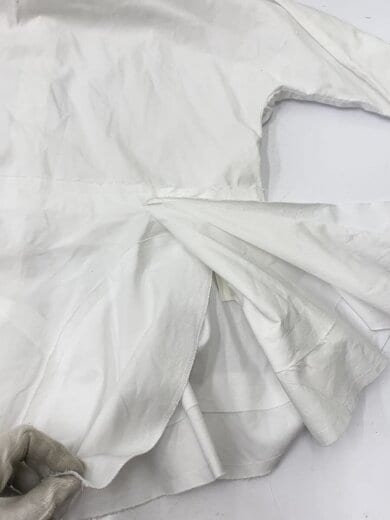 商品画像：長袖ブラウス/S/コットン/WHT/無地/TL-B004 8