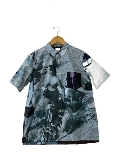 商品画像：半袖シャツ/M/コットン/BLU/総柄/MK.193318 1