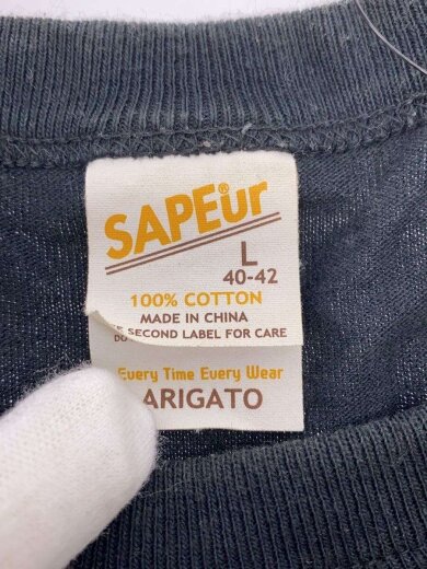 商品画像：Tシャツ/L/コットン/BLK/A0023-470// 3