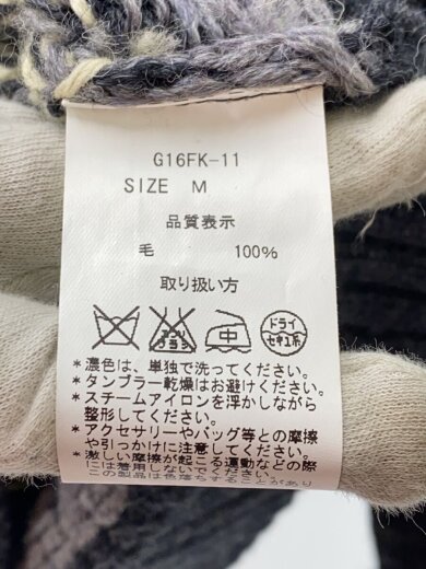 商品画像：ニット・セーター(厚手)/M/ウール/総柄/G16FK-11 4