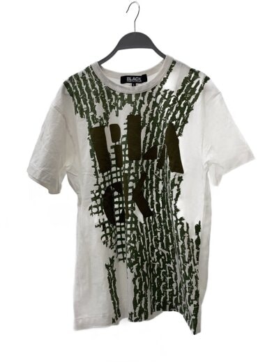 商品画像：Tシャツ/L/コットン/WHT/総柄/1F-T001 1