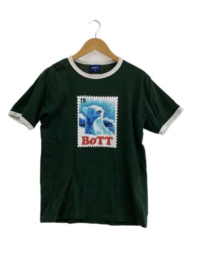 商品画像：Bear Stamp Ringer Tee/Tシャツ/M/コットン/GRN/241BoTT29 1