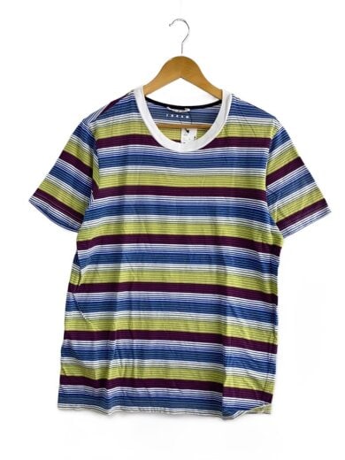 商品画像：Tシャツ/48/コットン/マルチカラー/ボーダー/HUMU0151EX// 1