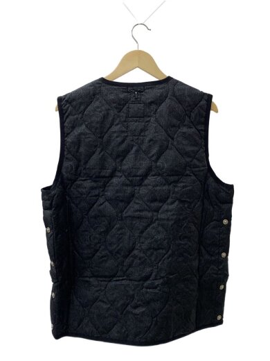 商品画像：ダウンベスト/XL/ポリエステル/BLK/ペイズリー柄/TAION-004B2ML-1 2