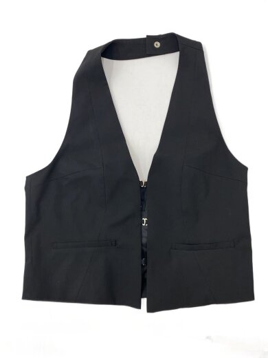 商品画像：Suiting Halter Neck Vest/FREE/ポリエステル/BLK/21261315702 1
