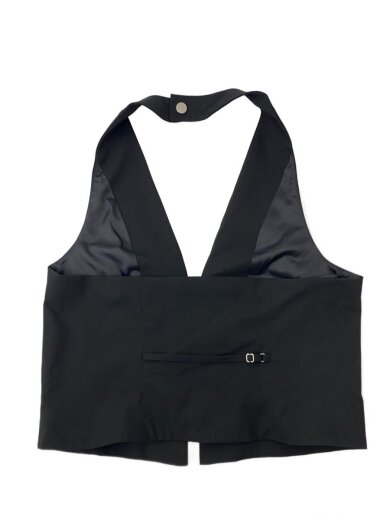 商品画像：Suiting Halter Neck Vest/FREE/ポリエステル/BLK/21261315702 2