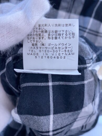 画像：THE NORTH FACE長袖シャツ/S/コットン/BLK/チェック//5
