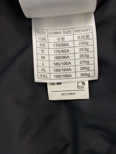 商品画像：ダウンジャケット/L/ナイロン/BLK/総柄/a09093 4