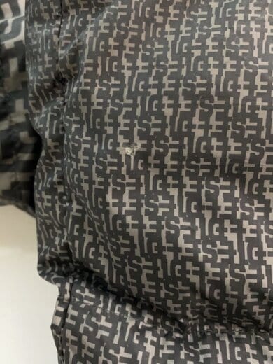 商品画像：ダウンジャケット/L/ナイロン/BLK/総柄/a09093 7