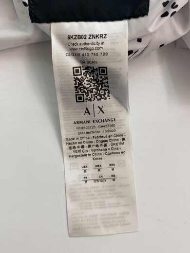 商品画像：ジャケット/M/ポリエステル/WHT/総柄 4