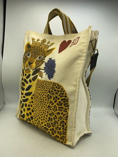 商品画像：トートバッグ/キャンバス/BEG/総柄 2