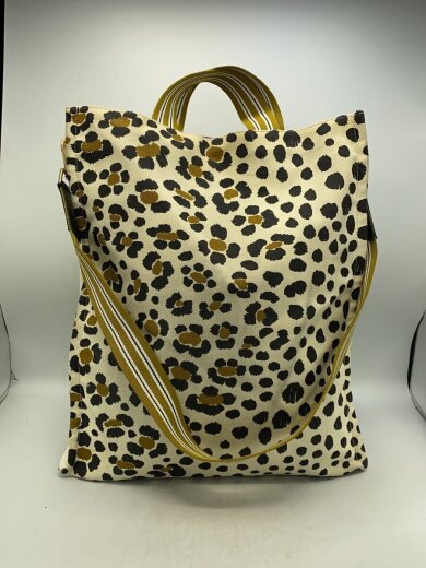 商品画像：トートバッグ/キャンバス/BEG/総柄 3