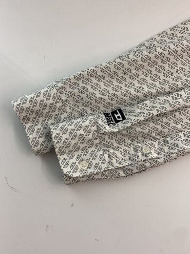商品画像：長袖シャツ/S/コットン/WHT/総柄/Dロゴ 5