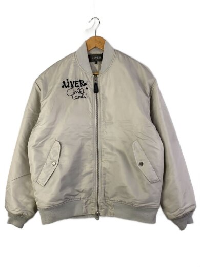 商品画像：フライトジャケット/S/ナイロン/GRY/プリント/623002/リブ毛玉有// 1