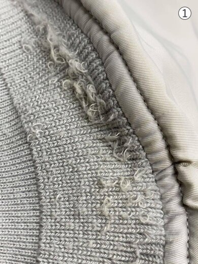 商品画像：フライトジャケット/S/ナイロン/GRY/プリント/623002/リブ毛玉有// 6