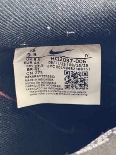 商品画像：AIR FORCE 1 LOW_エアフォース ワン ロー/27.5cm/BLK// 5