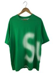 Tシャツ/L/コットン/グリーン/HALFTONE S/S TEE