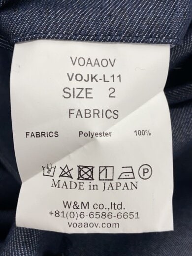 商品画像：ジャケット/2/ポリエステル/NVY/無地/VOJK-L11 4
