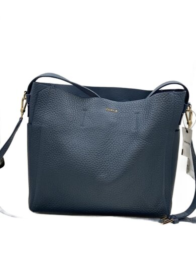 商品画像：トートバッグ/レザー/BLU/無地 1