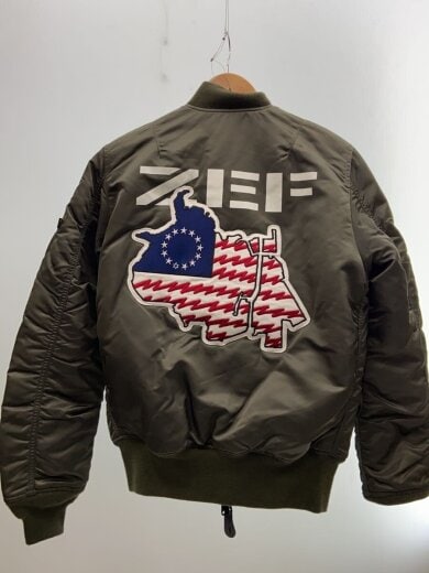 商品画像：フライトジャケット/M/ナイロン/KHK 2