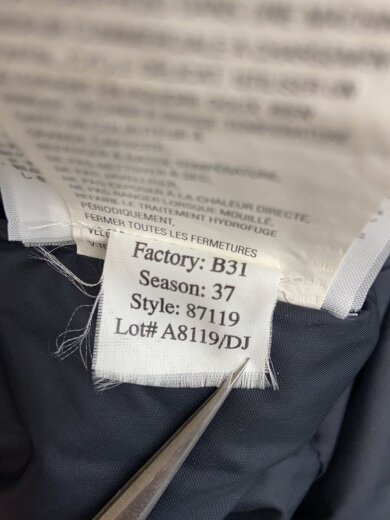 商品画像：ダウンジャケット/--/ナイロン/BLK/87119 4