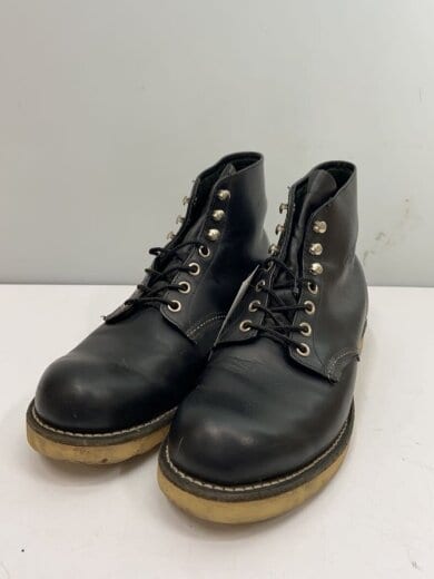 商品画像：レースアップブーツ/US8.5/BLK/レザー/8165/6-inch Round Classic/使用感 2