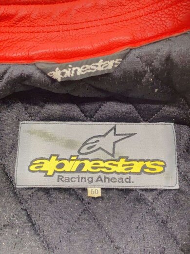 商品画像：alpinestar/レザージャケット・ブルゾン/50/--/RED/着用感・汚れ有/ 3