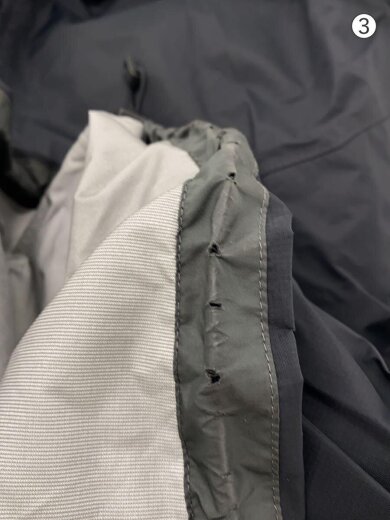 商品画像：裾の裏地側破れ/口元汚れ有/ナイロンジャケット/M/ナイロン/BLK/85240FA20// 7