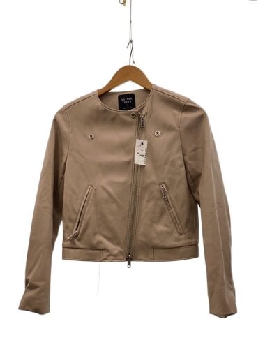 商品画像：レザージャケット・ブルゾン/1/フェイクレザー/BEG/142152001 1