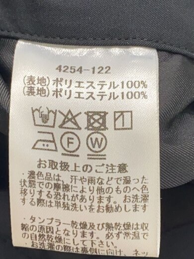 商品画像：ジャケット/--/ポリエステル/BLK/無地/4254-122// 4
