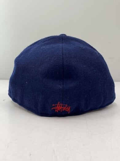 商品画像：×STUSSY/キャップ/7 3/8/ウール/NVY/無地/メンズ 3