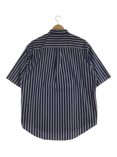画像：UNITED TOKYO19年/ストライプオーバーSS/409340010/半袖シャツ/3(L)/コットン/ブルー/ストライプ2
