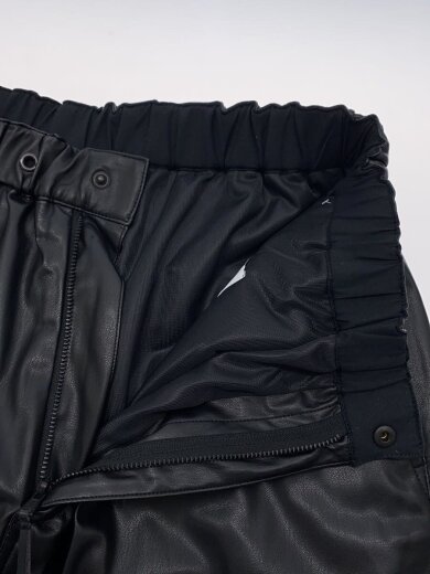 商品画像：ショートパンツ/1/フェイクレザー/ブラック/無地/113340133// 3