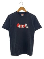18AW/cat in the hat tee/S/コットン/ブラック