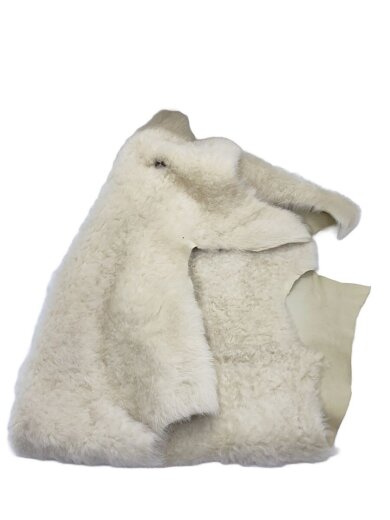 商品画像：マフラー/レザー/WHT/無地/レディース// 1