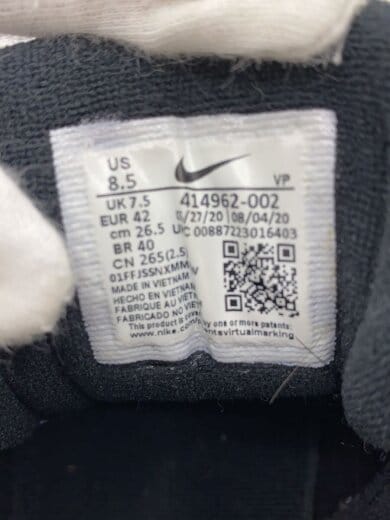 商品画像：AIR MORE UPTEMPO/エアモアアップテンポ/ブラック/414962-002/26.5cm/ブラック 5